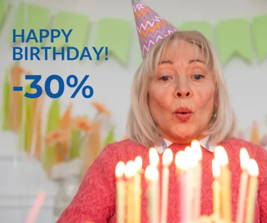 <p>Promoția <span style="color: #3366ff;"><em>HAPPY BIRTHDAY!</em></span></p>