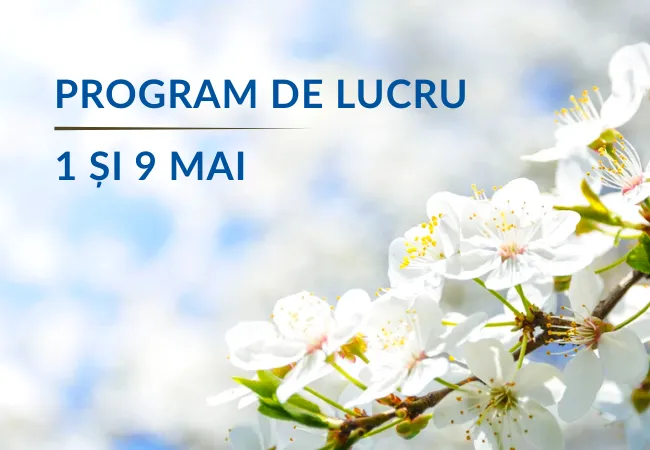 Program special 1 și 9 mai